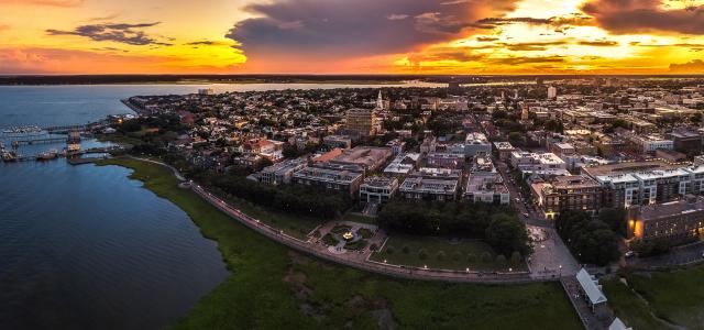 Charleston aerial view